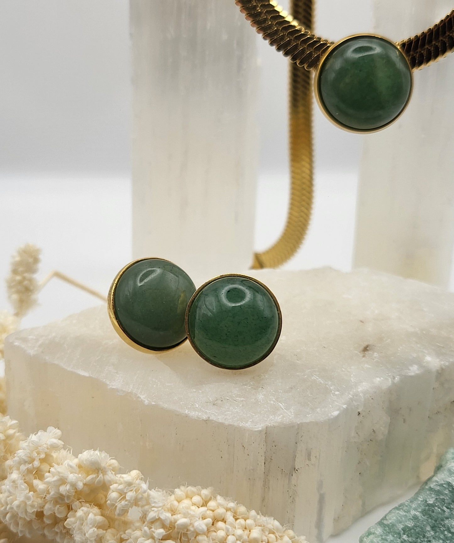 Aventurine earrings