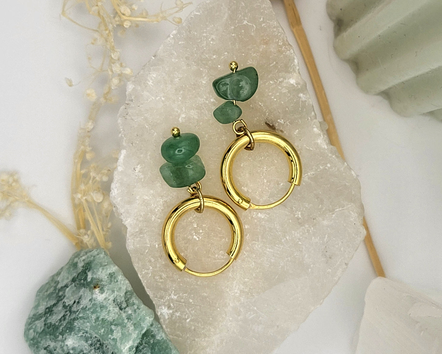 Green Aventurine Earrings