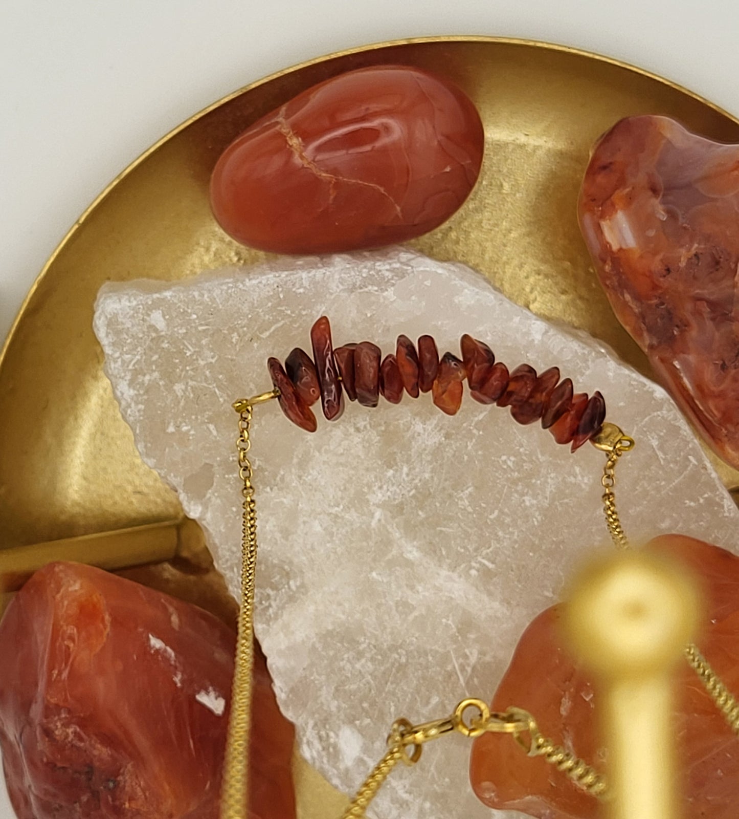 Carnelian energy necklace for passion & self-confidence