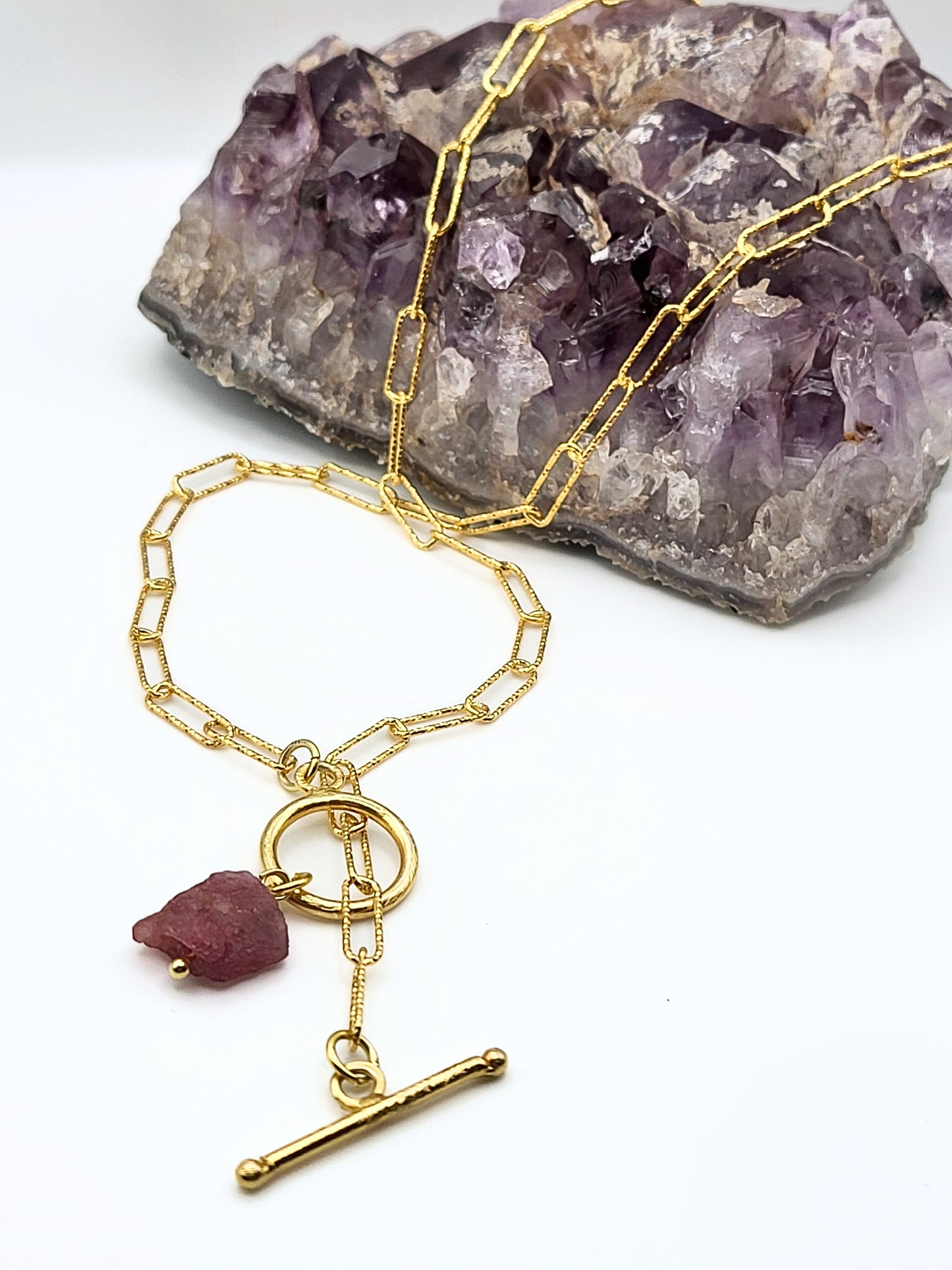 Pink Tourmaline Necklace