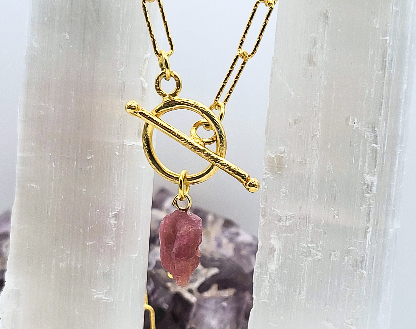 Pink Tourmaline Necklace