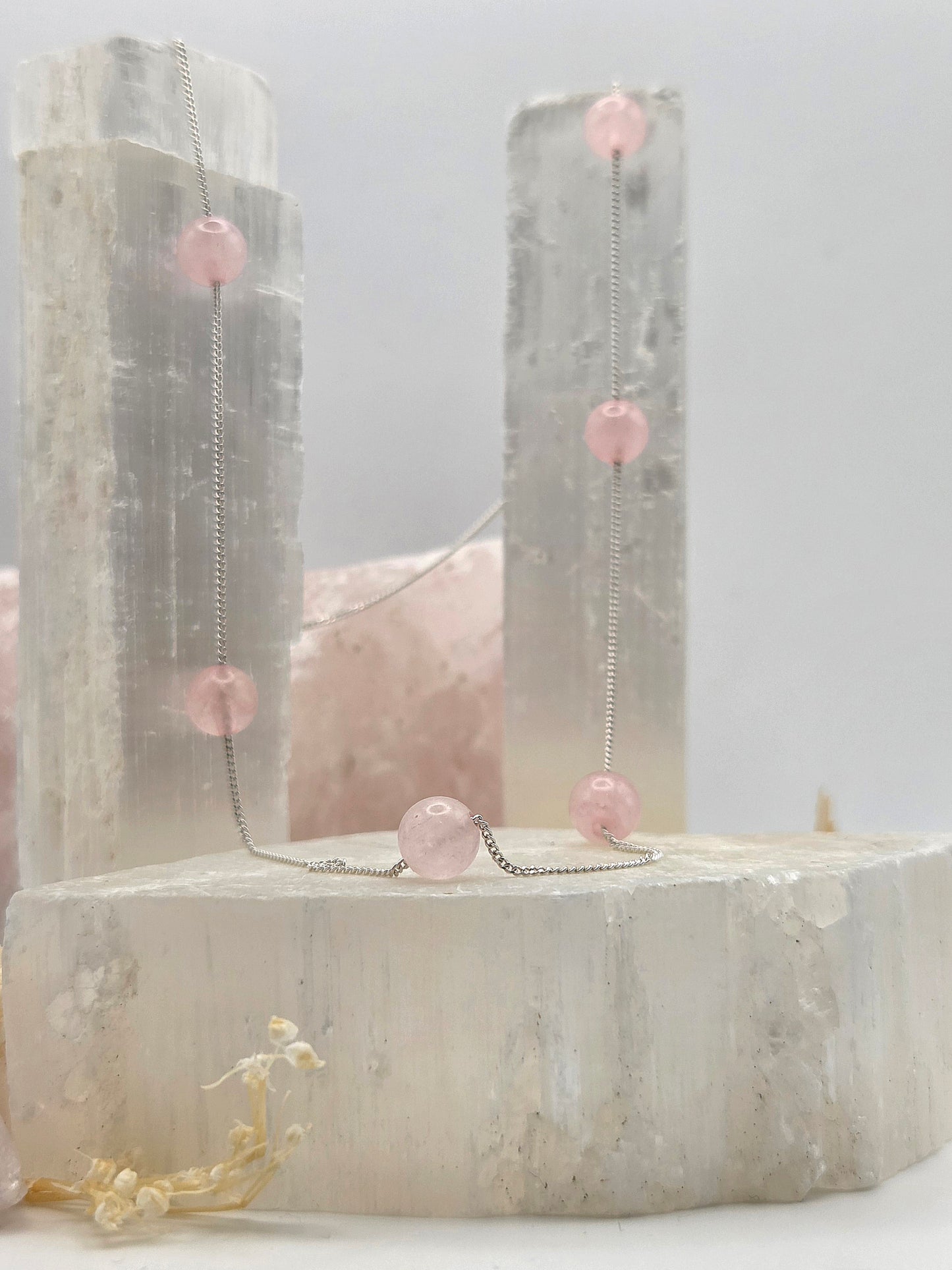 Soft love Necklace | Rose Quartz necklace