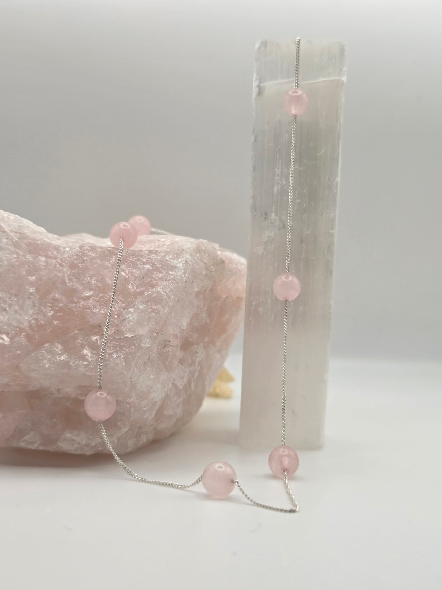 Soft love Necklace | Rose Quartz necklace