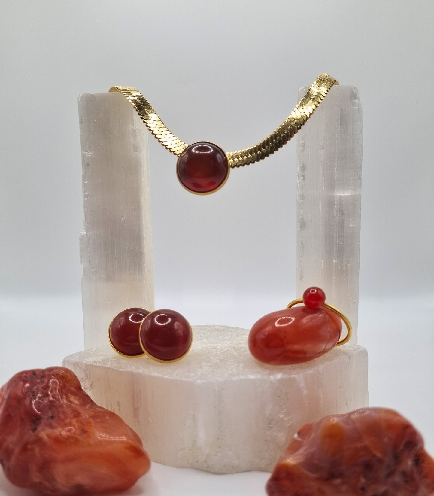 Red Carnelian Earrings