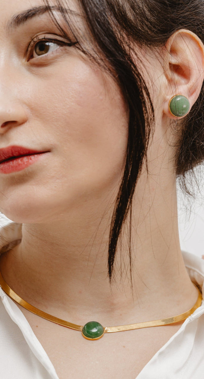 Aventurine earrings