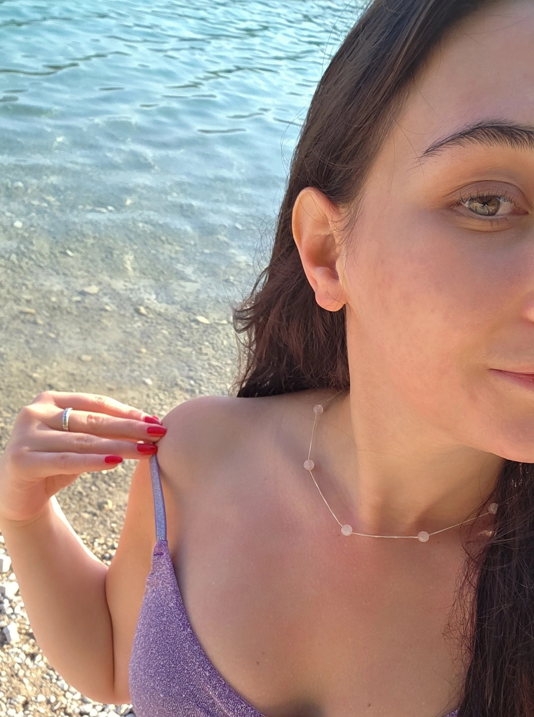 Soft love Necklace | Rose Quartz necklace