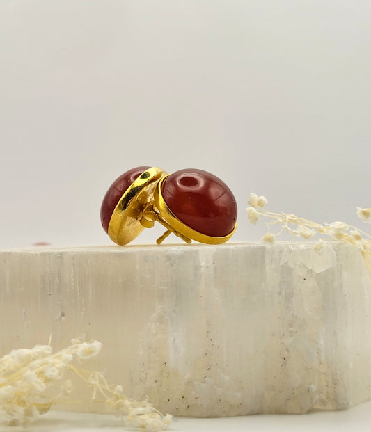 Red Carnelian Earrings